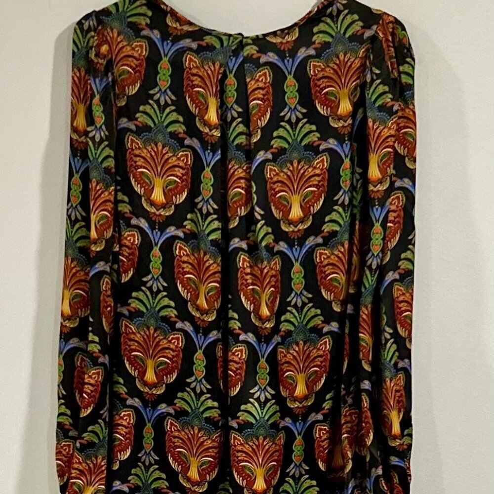 NWT Farm Rio black boho panther lenzing™ ecovero™ viscose mini dress Size M - Picture 6 of 10